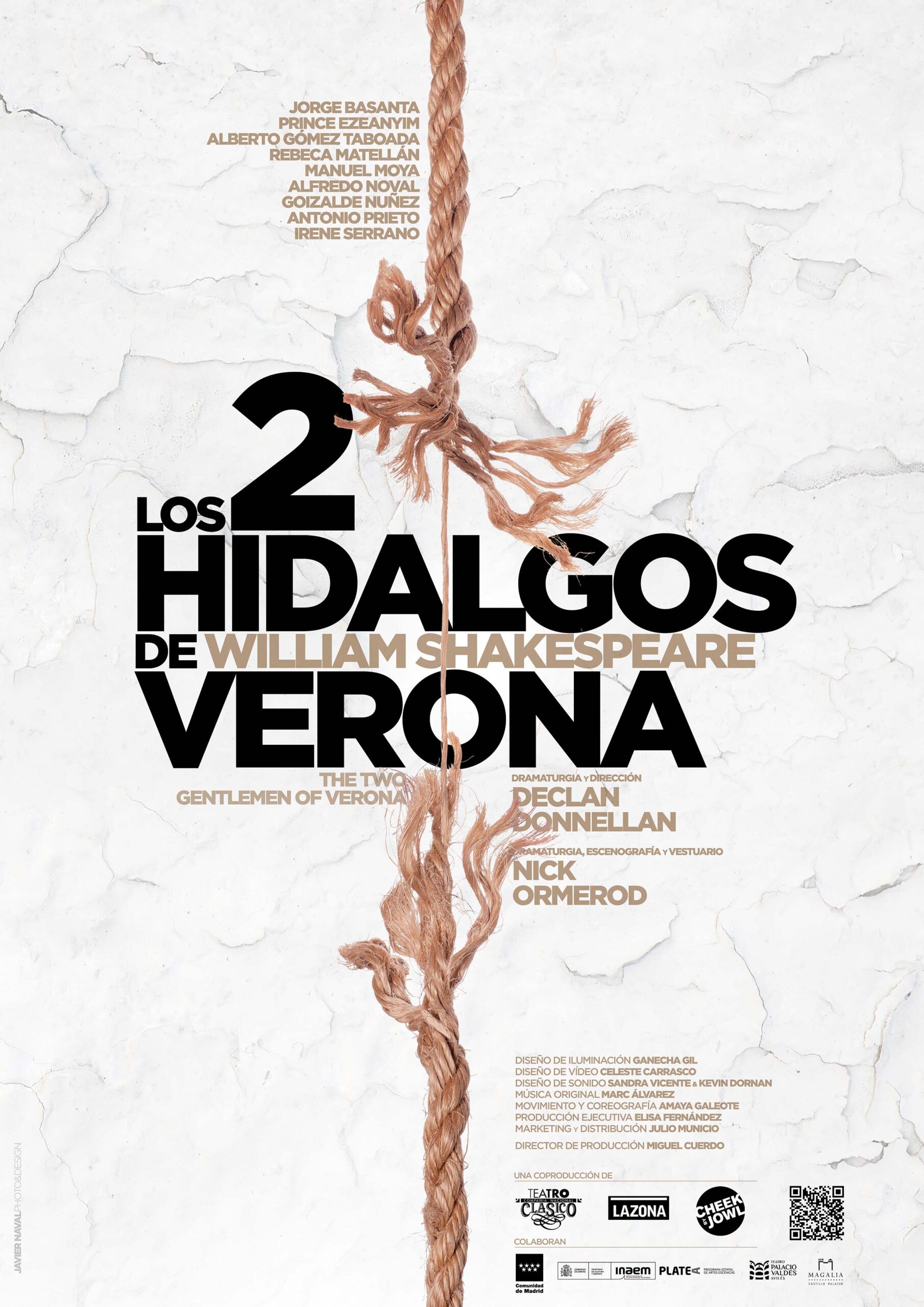Cartel Los dos Hidalgos de Verona - LAZONA Teatro